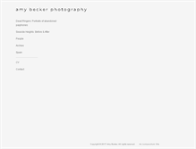 Tablet Screenshot of amybecker.com